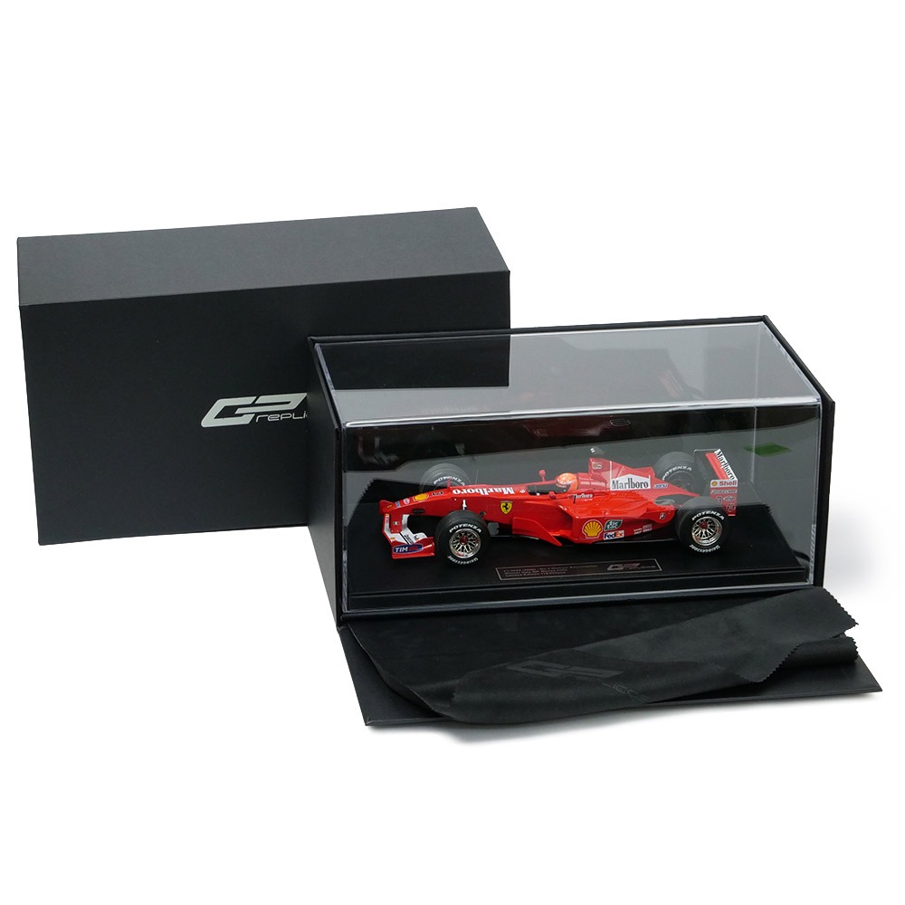 非常に珍しい!ピットクルー by ジム・バンバーフェラーリとルノーレア！！！！ TOPMARQUES 1/18 フェラーリ F2000 2000 イタリアGPウィナー #3