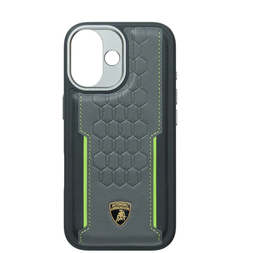 ランボルギーニ iPhone 17 レザー バックカバー レヴエルト D1 グリーン マグセーフ対応 LB-TPUPCMIP17-RE/D1-GN