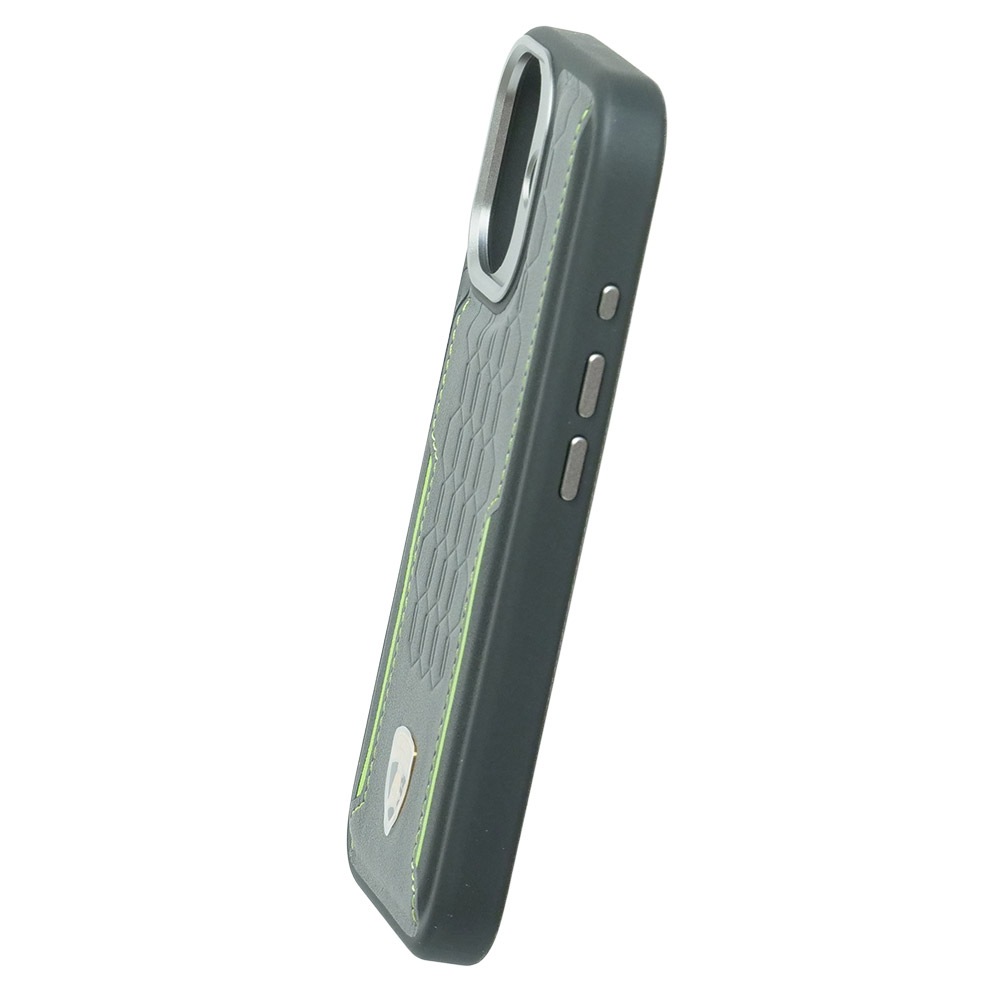 ランボルギーニ iPhone 17 レザー バックカバー レヴエルト D1 グリーン マグセーフ対応 LB-TPUPCMIP17-RE/D1-GN