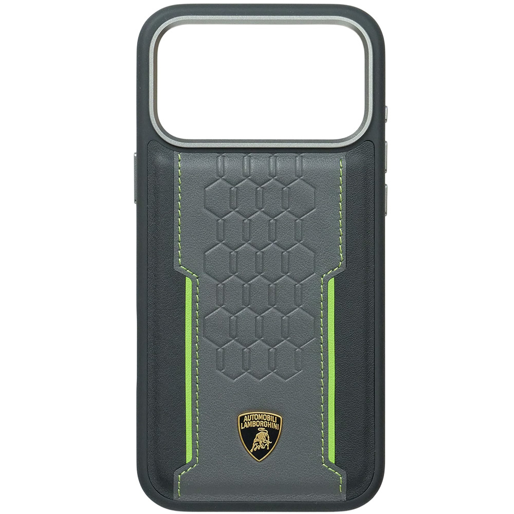 ランボルギーニ iPhone 17ProMax レザー バックカバー レヴエルト D1 グリーン マグセーフ対応 LB-TPUPCMIP17PM-RE/D1-GN