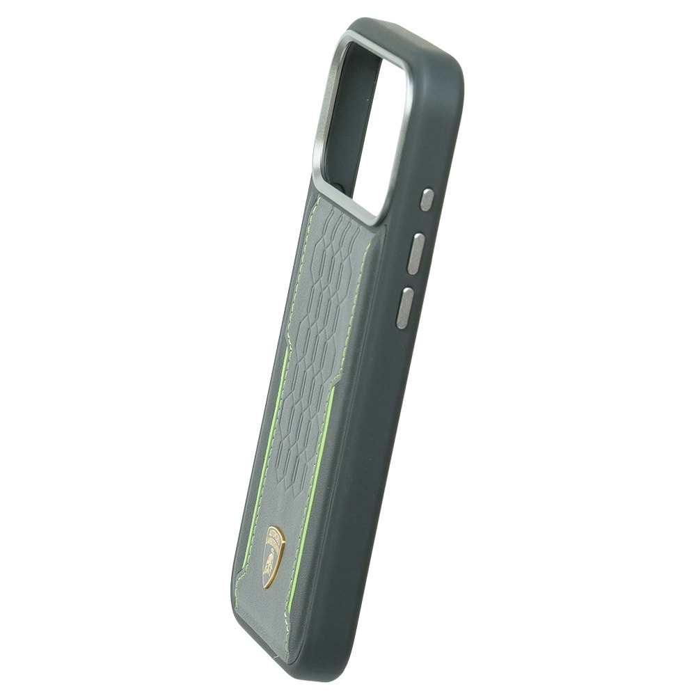ランボルギーニ iPhone 17ProMax レザー バックカバー レヴエルト D1 グリーン マグセーフ対応 LB-TPUPCMIP17PM-RE/D1-GN