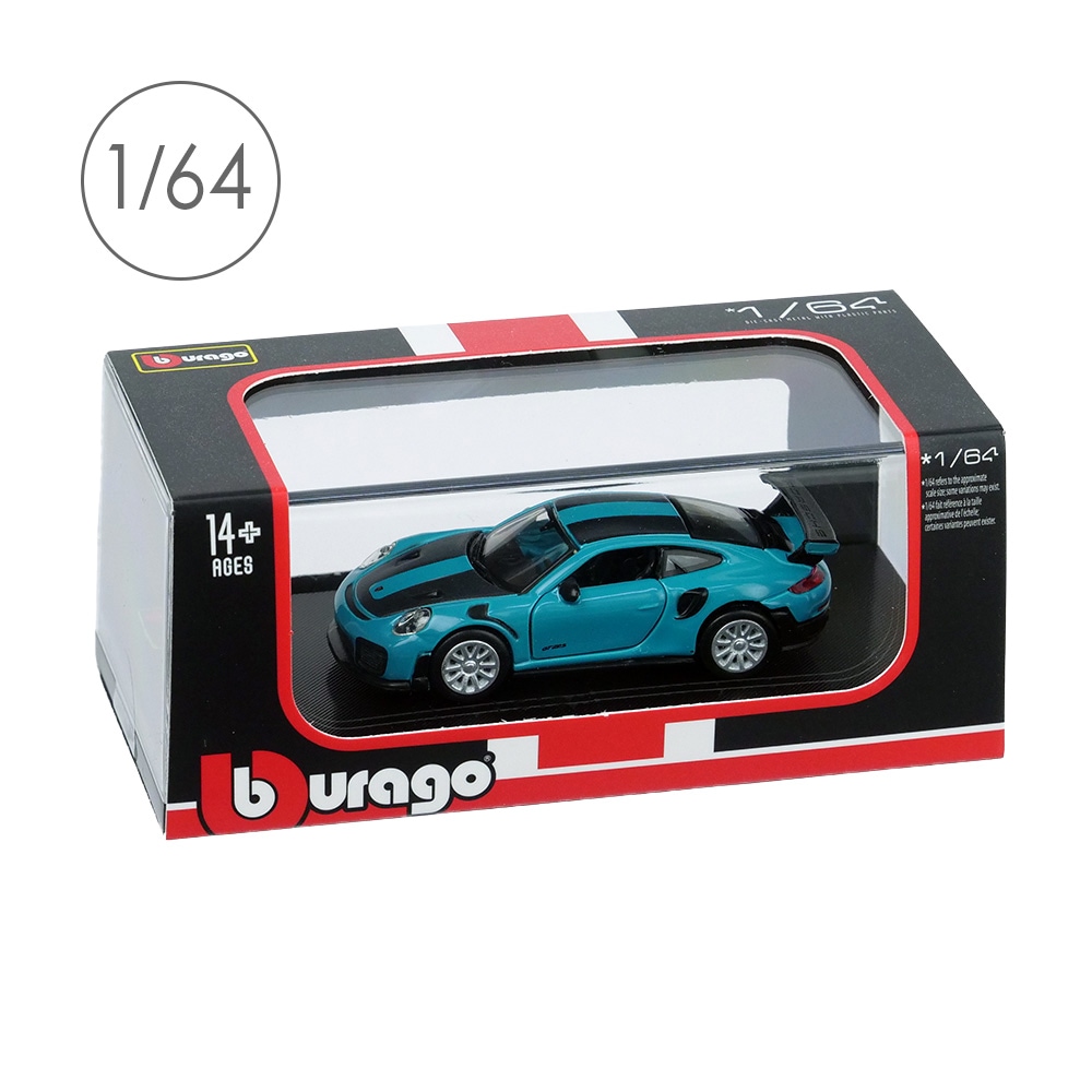 Bburago 1/64スケール ポルシェ 911 GT2 RS マイアミブルー BUR59089BL