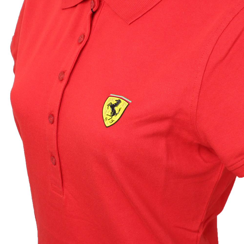 フェラーリ レディース スクデット ピケ ポロ レッド