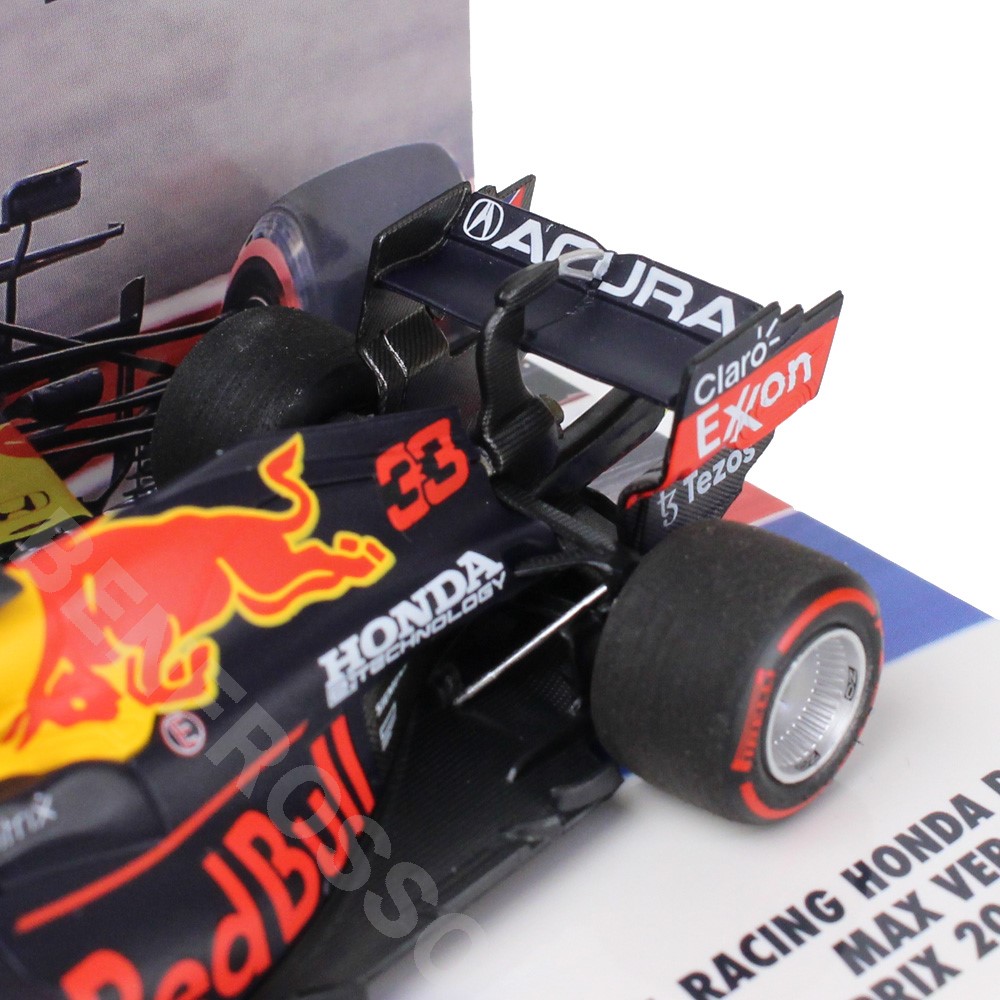 MINICHAMPS 1/43スケール レッドブル レーシング ホンダ RB16B 2021年 アメリカGP優勝 M.フェルスタッペン ユーロスポーツ別注  RBR-ES-2211