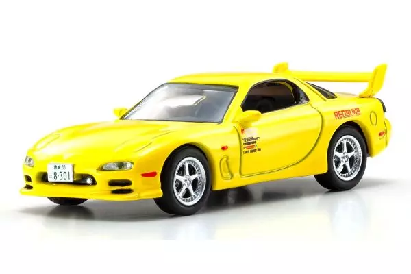 京商★新品未開封品ミニッツボディ RX-7★マツダFD3Sイエロー送料無料 京商オリジナル 1/64スケール 頭文字D マツダRX-7(FD3S) イエロー