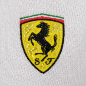 フェラーリ レディース スクデット ピケ ポロ ホワイト