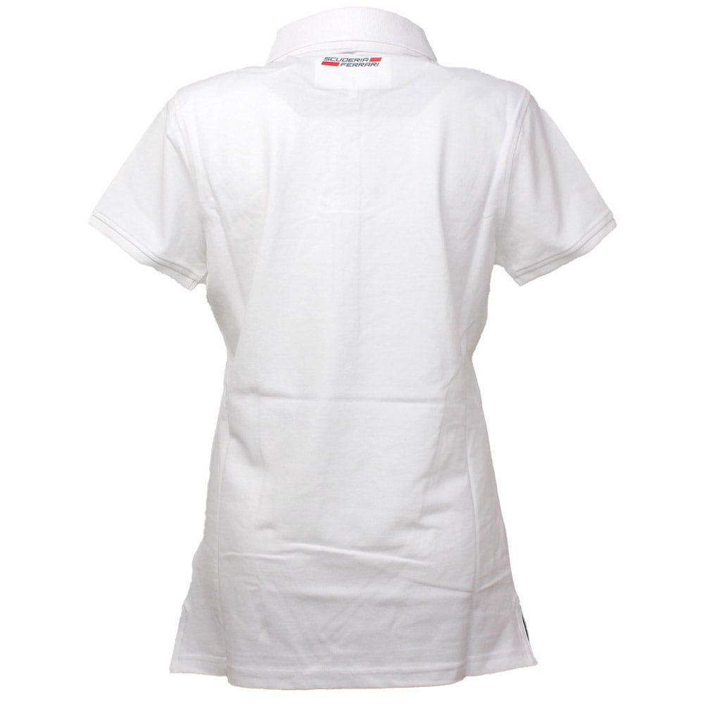フェラーリ レディース スクデット ピケ ポロ ホワイト