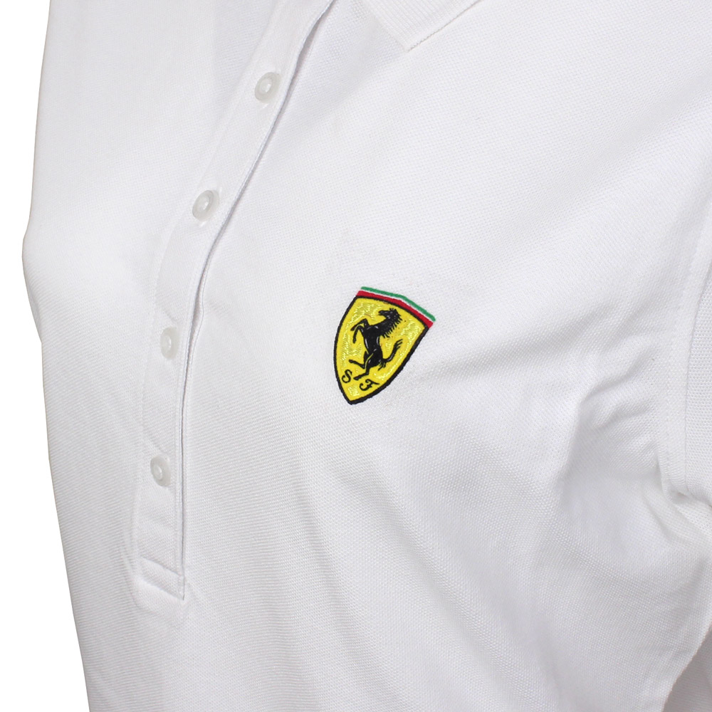 フェラーリ レディース スクデット ピケ ポロ ホワイト