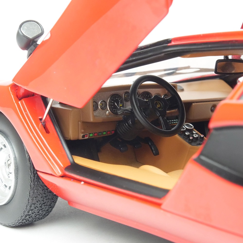 京商 - 絶版未展示品 京商 1/18 ランボルギーニ カウンタック LP400 オレンジ 京商 ミニカー | 京商オリジナル 1/18 ランボルギーニ ミウラ P