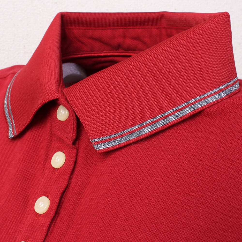 フェラーリ レディース ルレックス ポロ レッド/ホワイトボタン