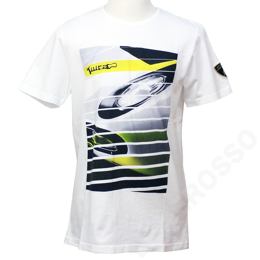 ランボルギーニ メンズ Miura プリント Tee ホワイト（Bianco Isi）9012213CCW086