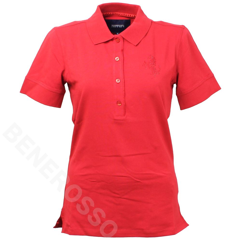 フェラーリ レディース プランシングホース ポロ レッド
