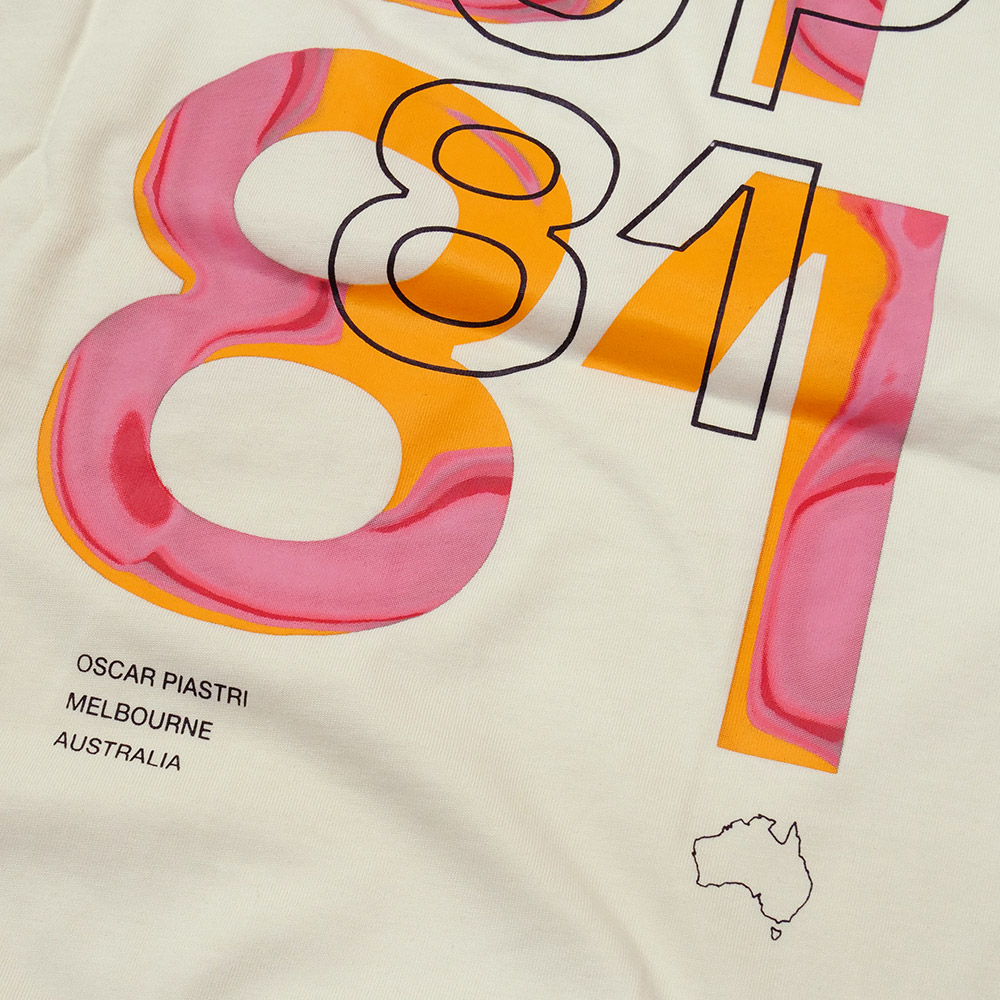 マクラーレン F1 チーム O.ピアストリ コア ドライバー Tシャツ 2025