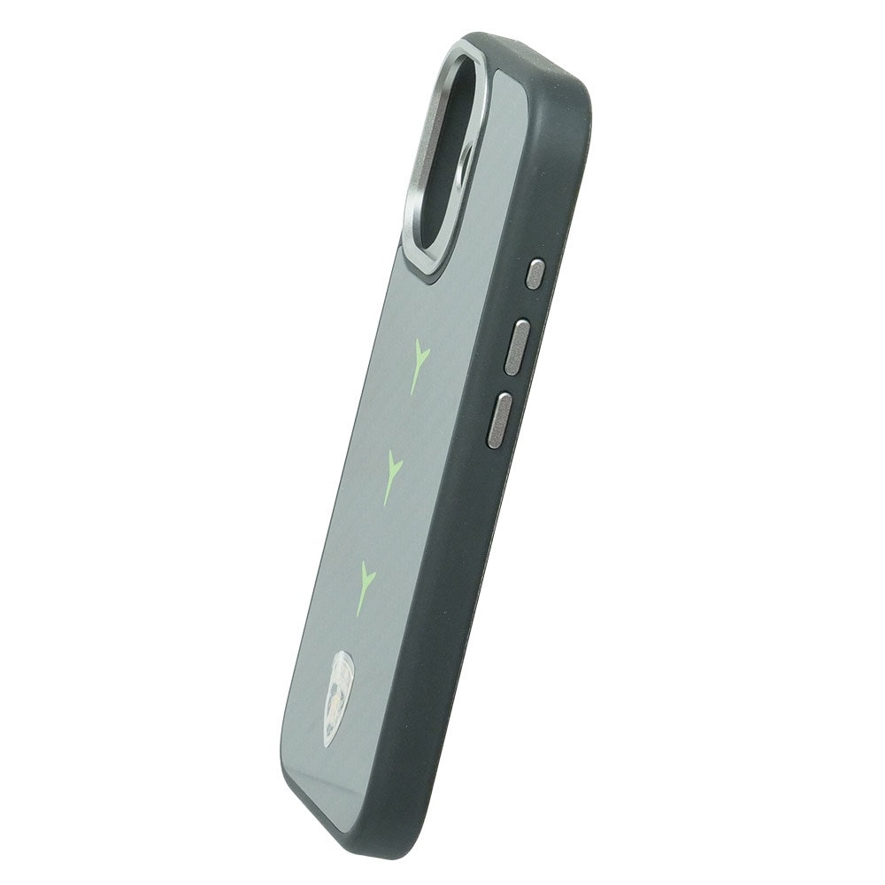 ランボルギーニ iPhone 17 リアルカーボン バックカバー レヴエルト D4 グリーン マグセーフ対応 LB-TPUPCMIP17-RE/D4-GN