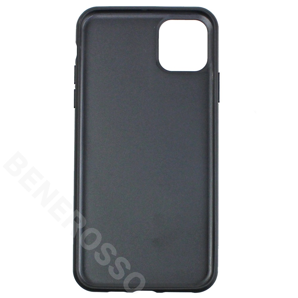 BMW iPhone11ProMax PUレザー カーボン調 ハードケース ブラック BMHCN65MCARBK