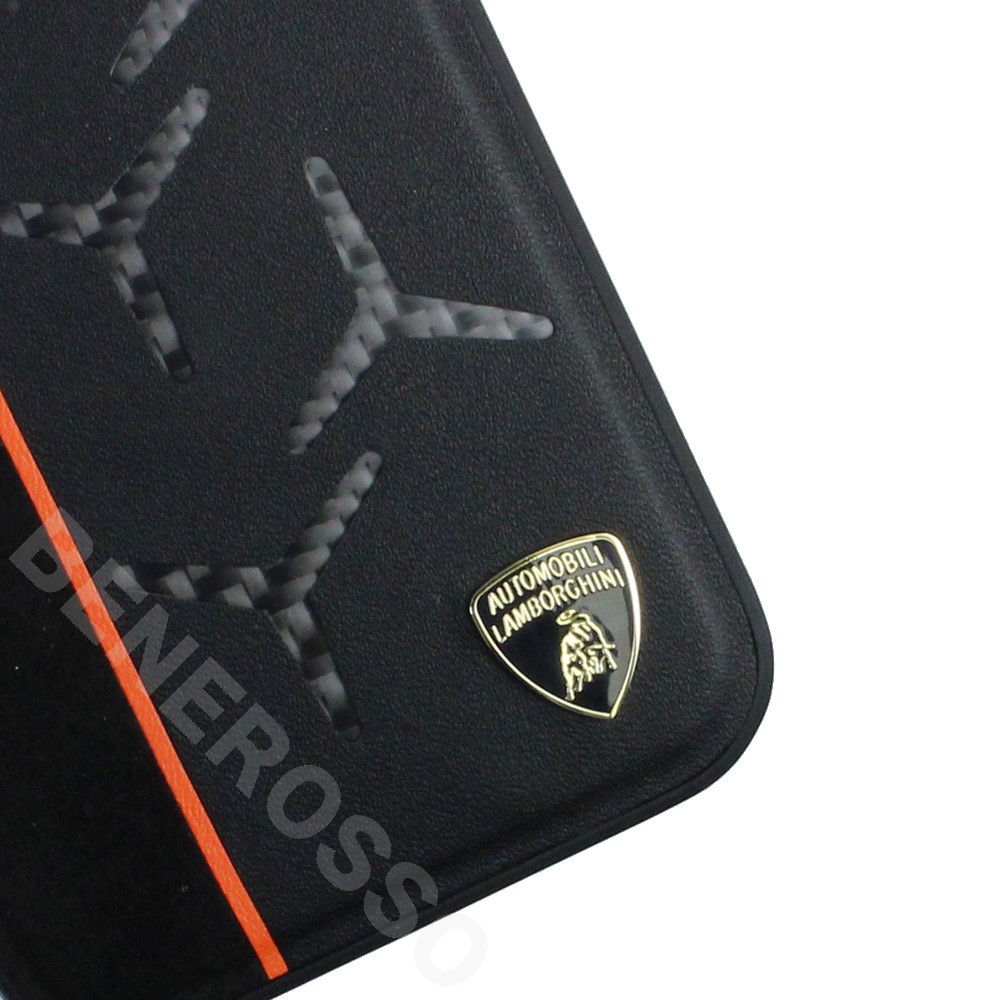 ランボルギーニ iPhone13 レザー バックカバー アヴェンタドール D12 オレンジ LB-TPUPCIP13-AV/D12-OE