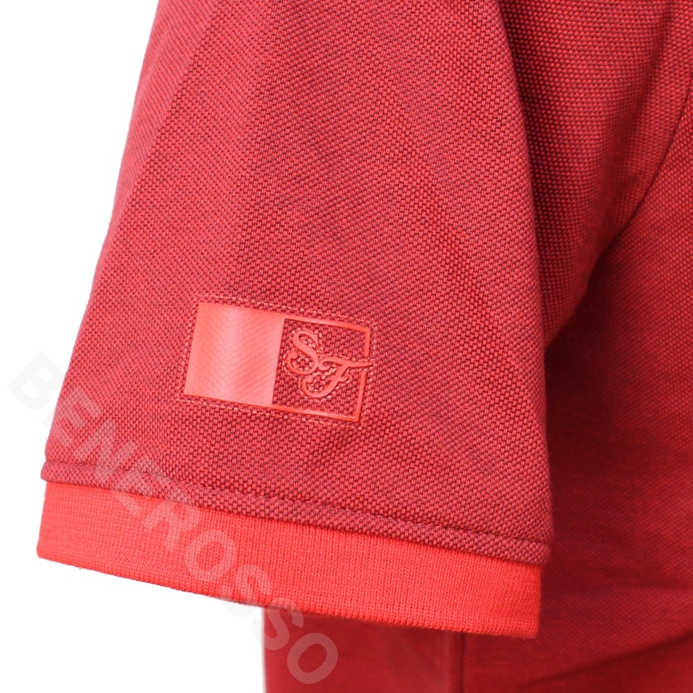 PUMA フェラーリ スタイル 2トーン ポロシャツ レッド 533341-02