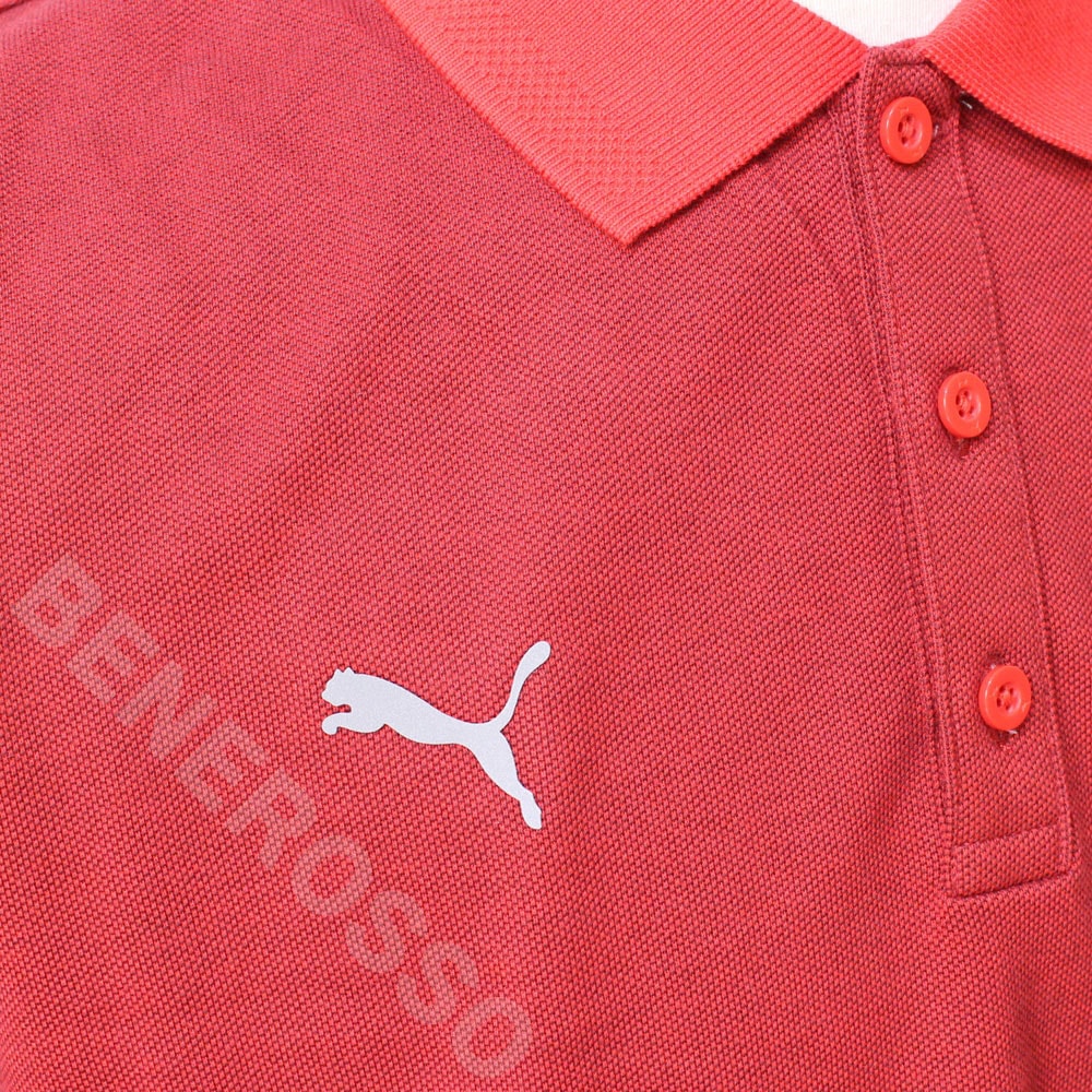 PUMA フェラーリ スタイル 2トーン ポロシャツ レッド 533341-02