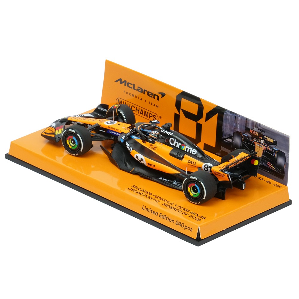 MINICHAMPS 1/43スケール マクラーレン F1チーム MCL39 O.ピアストリ モナコGP 2025 オレンジ 537255081