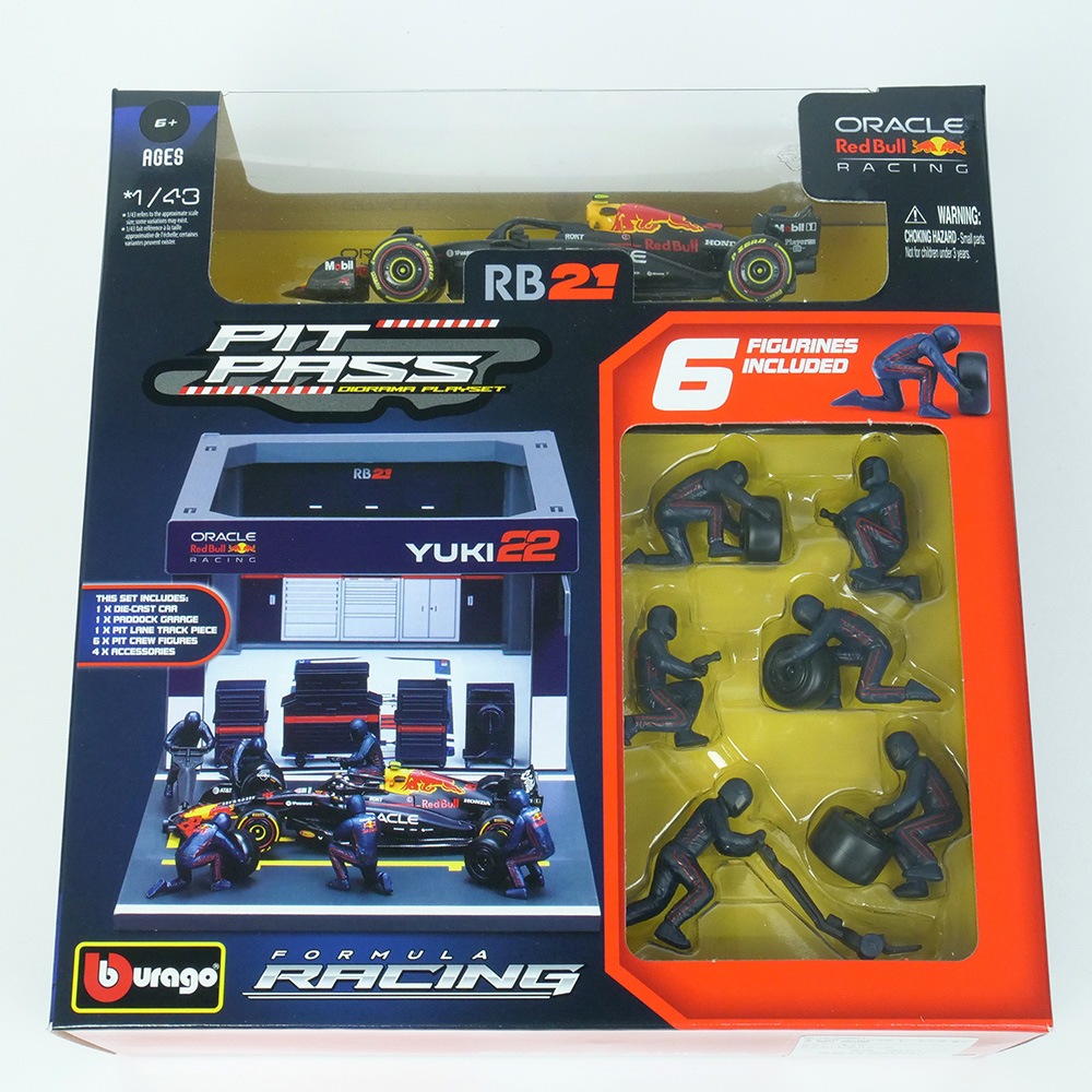 Bburago 1/43スケール オラクル レッドブル レーシング PIT PASS