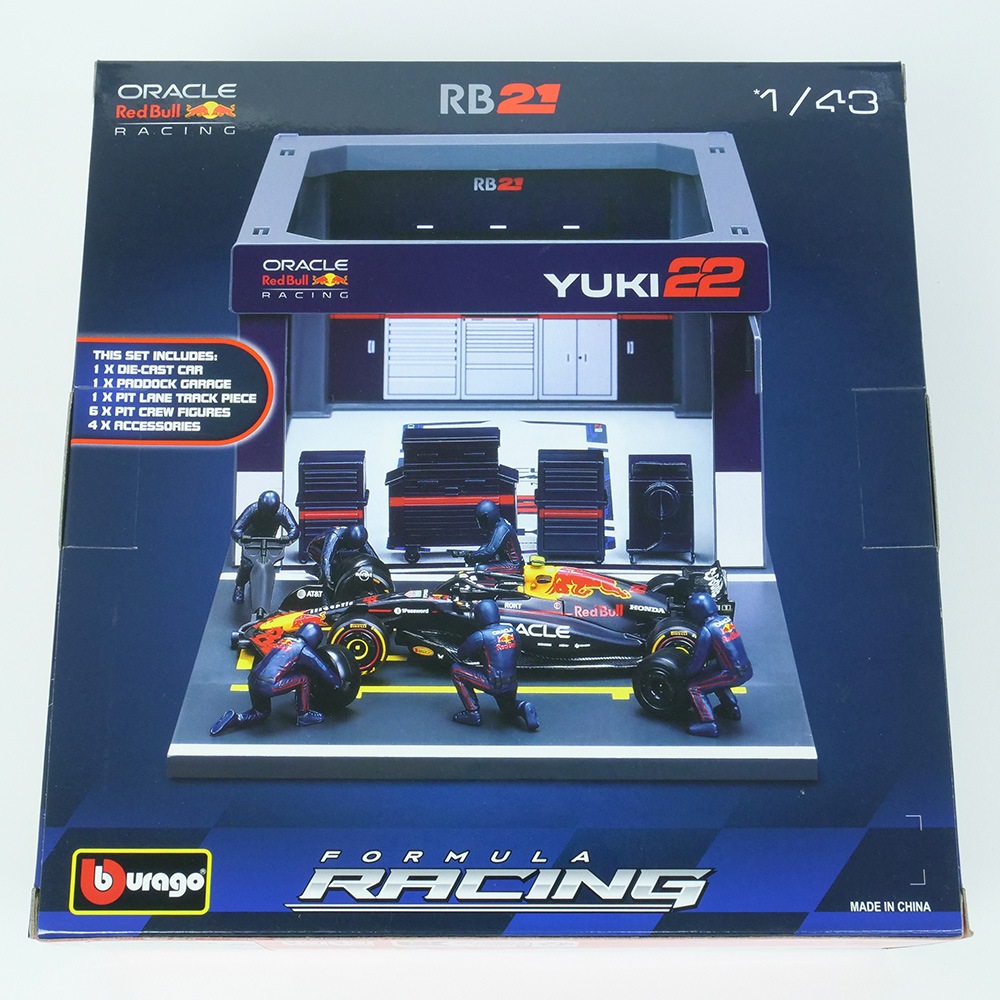 Bburago 1/43スケール オラクル レッドブル レーシング PIT PASS