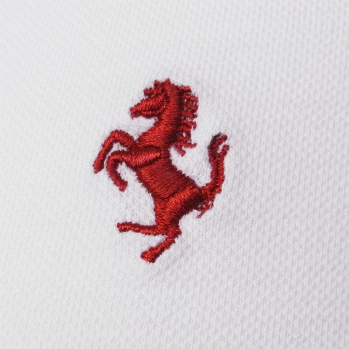 フェラーリ レディース エボリューション ロゴ ポロ ホワイト