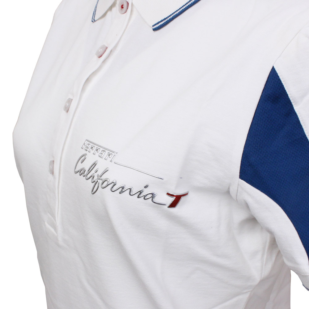 フェラーリ レディース カリフォルニア-T ポロ ホワイト/ブルー
