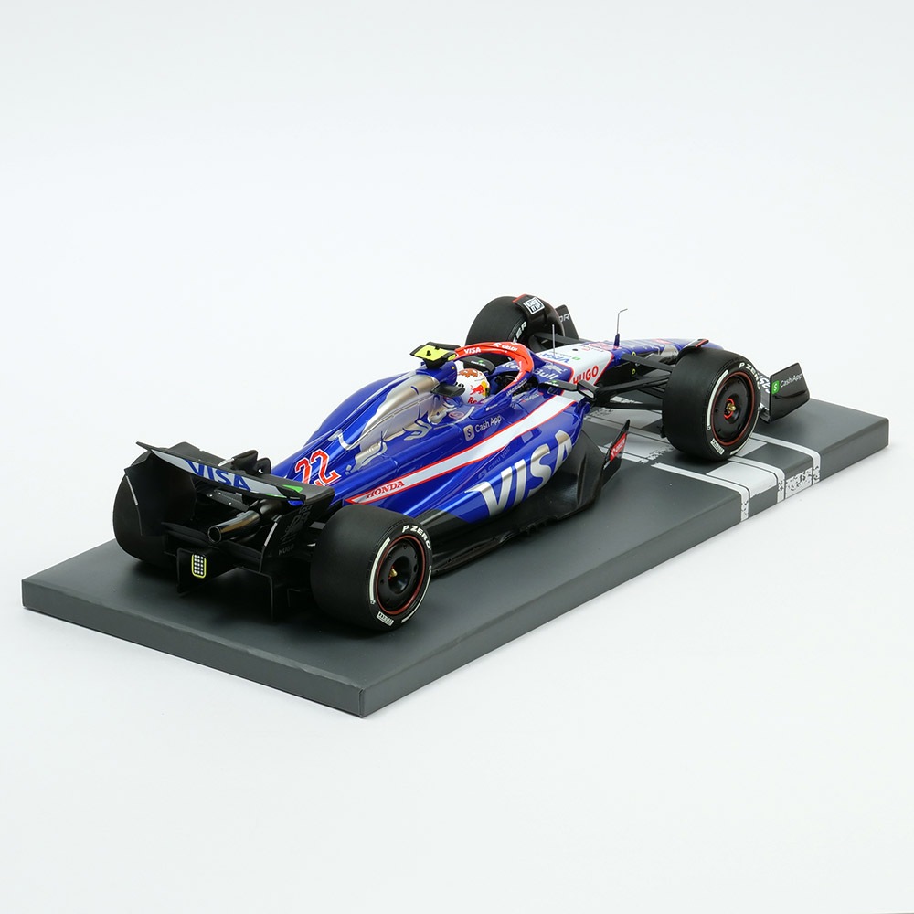 ミニチャンプス 1/18 レーシング・ブルズ 2024 マイアミGP 角田裕毅 ミニチャンプス 1/18 ビザキャッシュアップ RB F1チーム VCARB