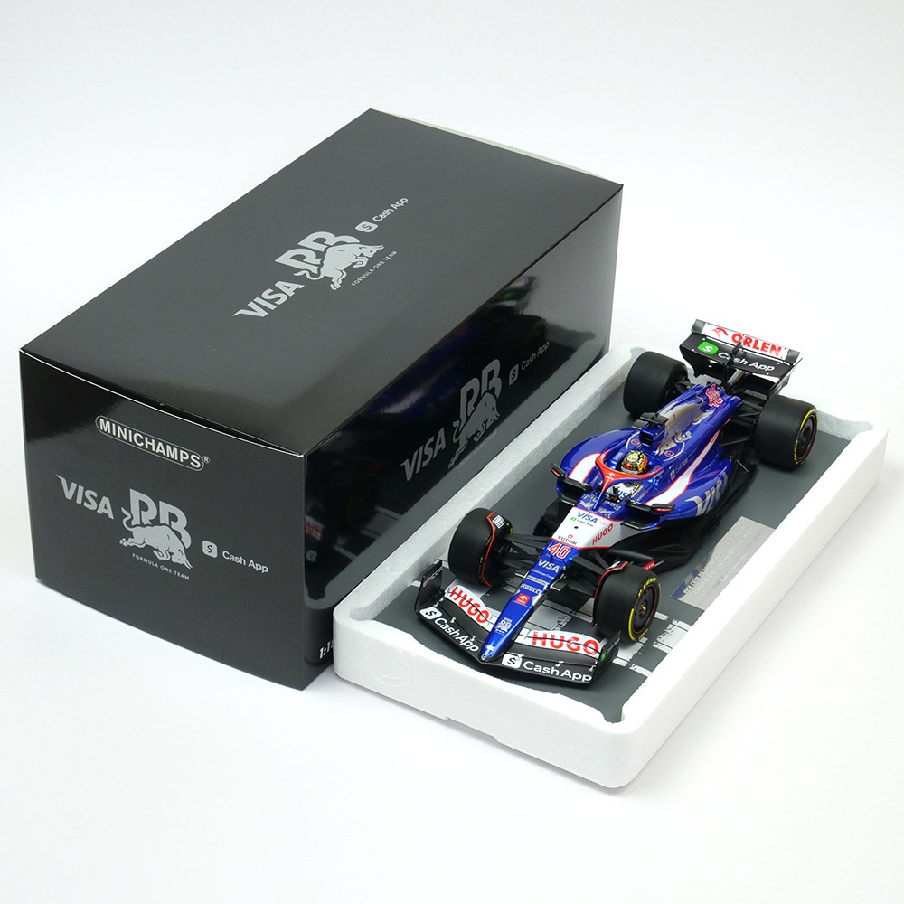 【尾張小牧店】 中古 MINICHAMPS 1/43 ビザ キャッシュ RB F1 チーム VCARB 01 角田裕毅 &amp; 岩佐歩夢 日本GP 2024 【727】 京商 ミニカー | MINICHAMPS 1/43 ビザ キャッシュ RB F1 チーム