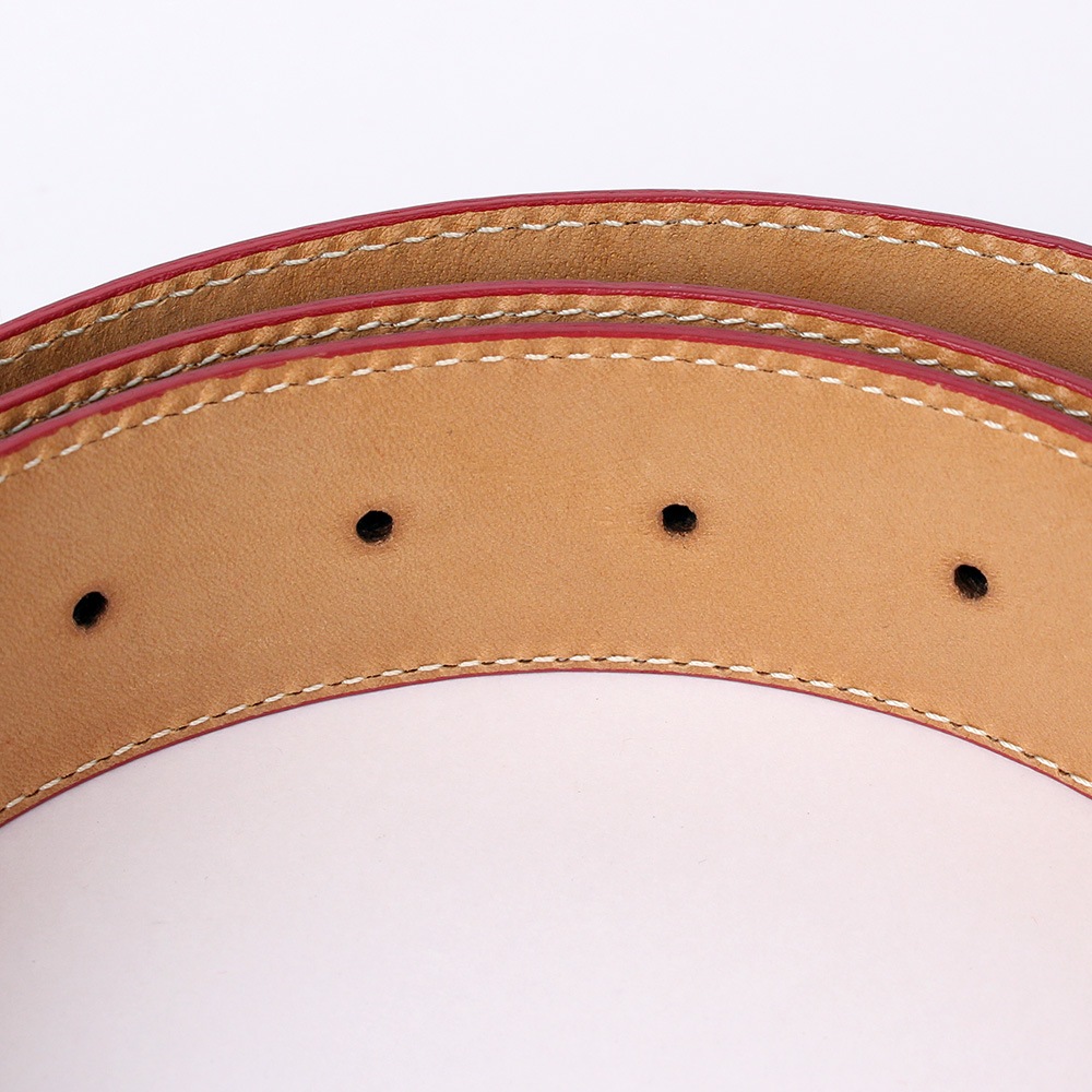 フェラーリ レザー ベルト ブラウン