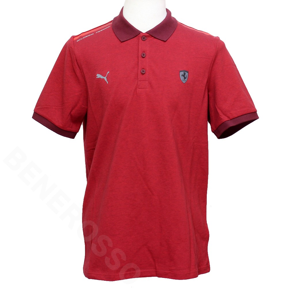 PUMA フェラーリ SF スタイル 2トーン ポロ レッド 599878-02 