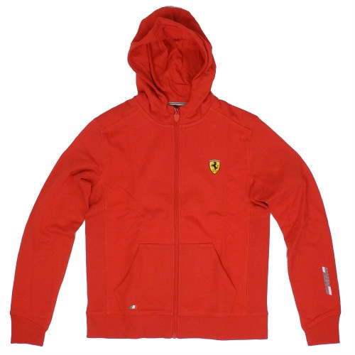 フェラーリ キッズ SF フルジップパーカー レッド
