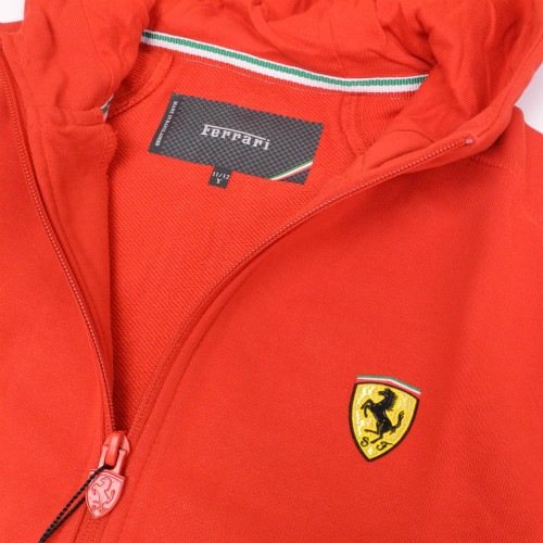 フェラーリ キッズ SF フルジップパーカー レッド