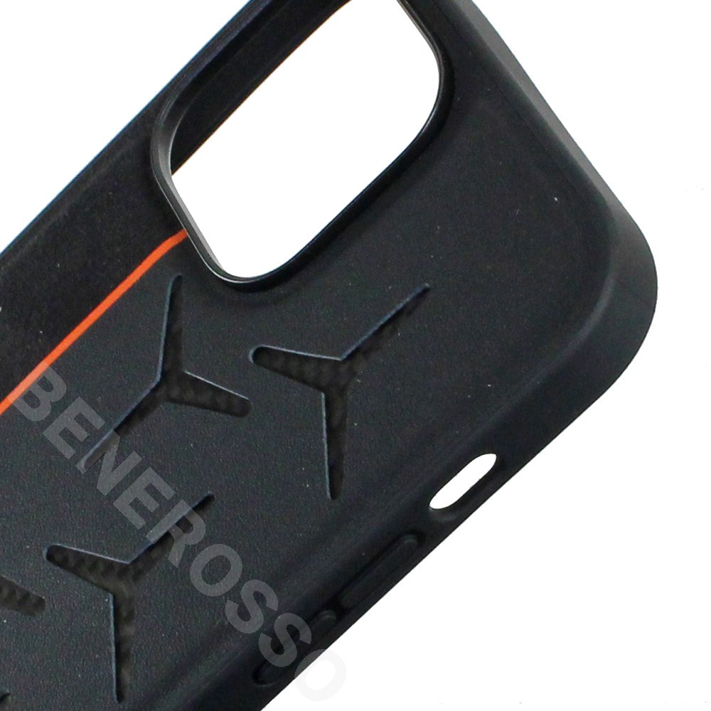 ランボルギーニ iPhone13ProMax レザー バックカバー アヴェンタドール D12 オレンジ LB-TPUPCIP13PM-AV/D12-OE