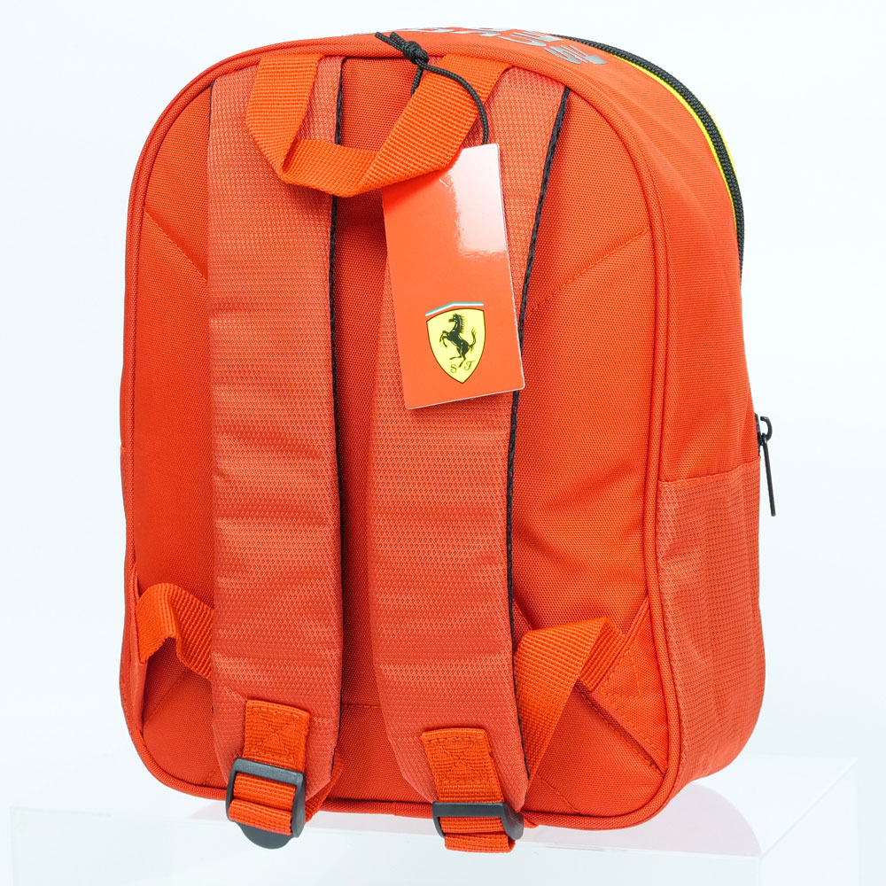 フェラーリロゴ入りバッグ Ferrari フェラーリ バッグ ロゴ ハンドバッグ かばん チャック