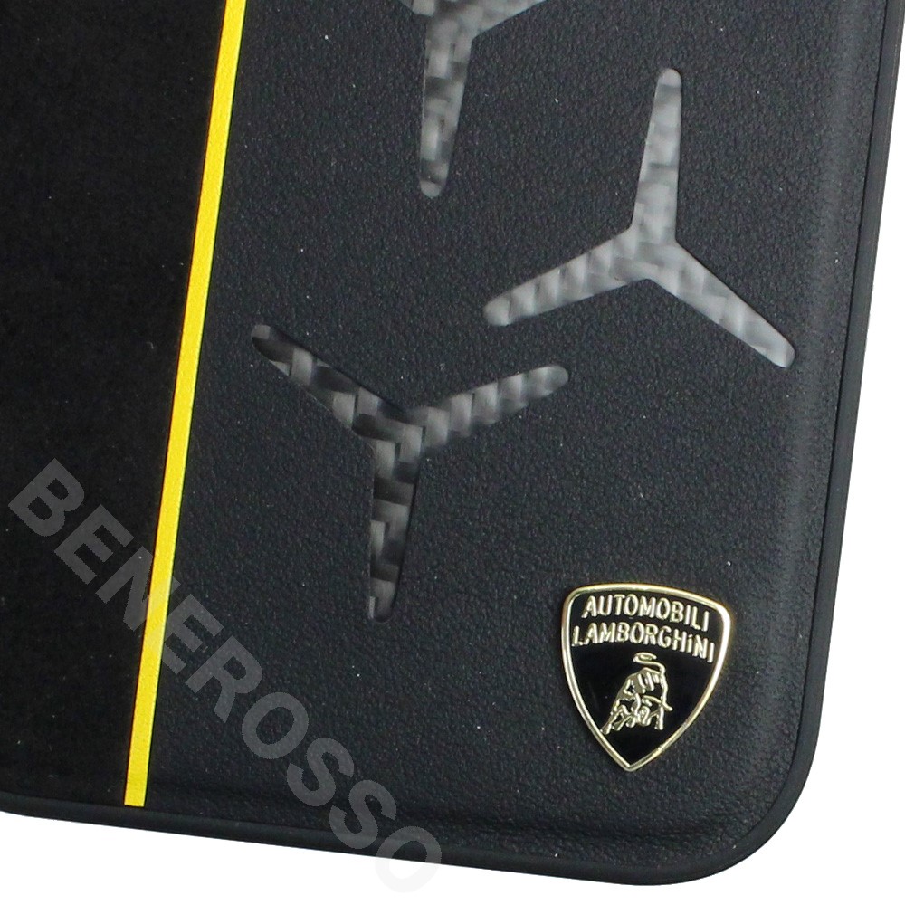 ランボルギーニ iPhone13ProMax レザー バックカバー アヴェンタドール D12 イエロー LB-TPUPCIP13PM-AV/D12-YW