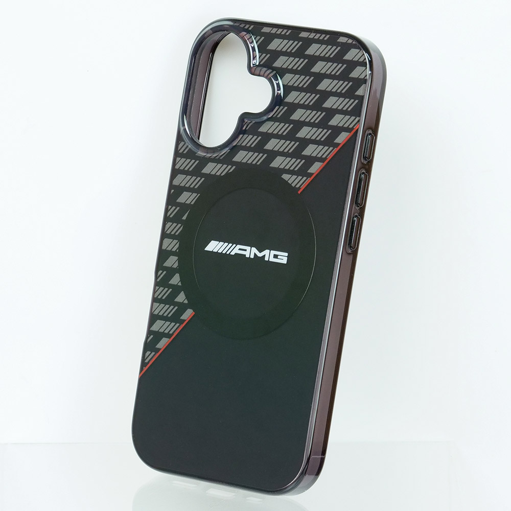 AMG iPhone 17 ダブルレイヤー バックカバー RHOMBS ブラック マグセーフ対応 AMHMP17S24HRDKR