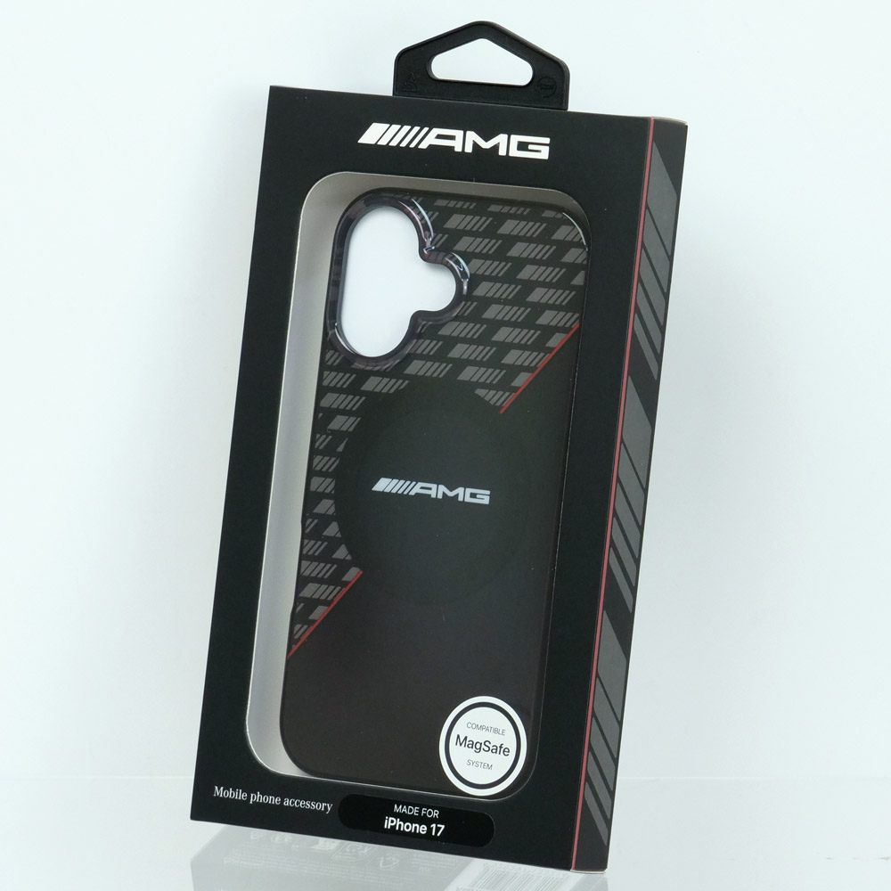 AMG iPhone 17 ダブルレイヤー バックカバー RHOMBS ブラック マグセーフ対応 AMHMP17S24HRDKR