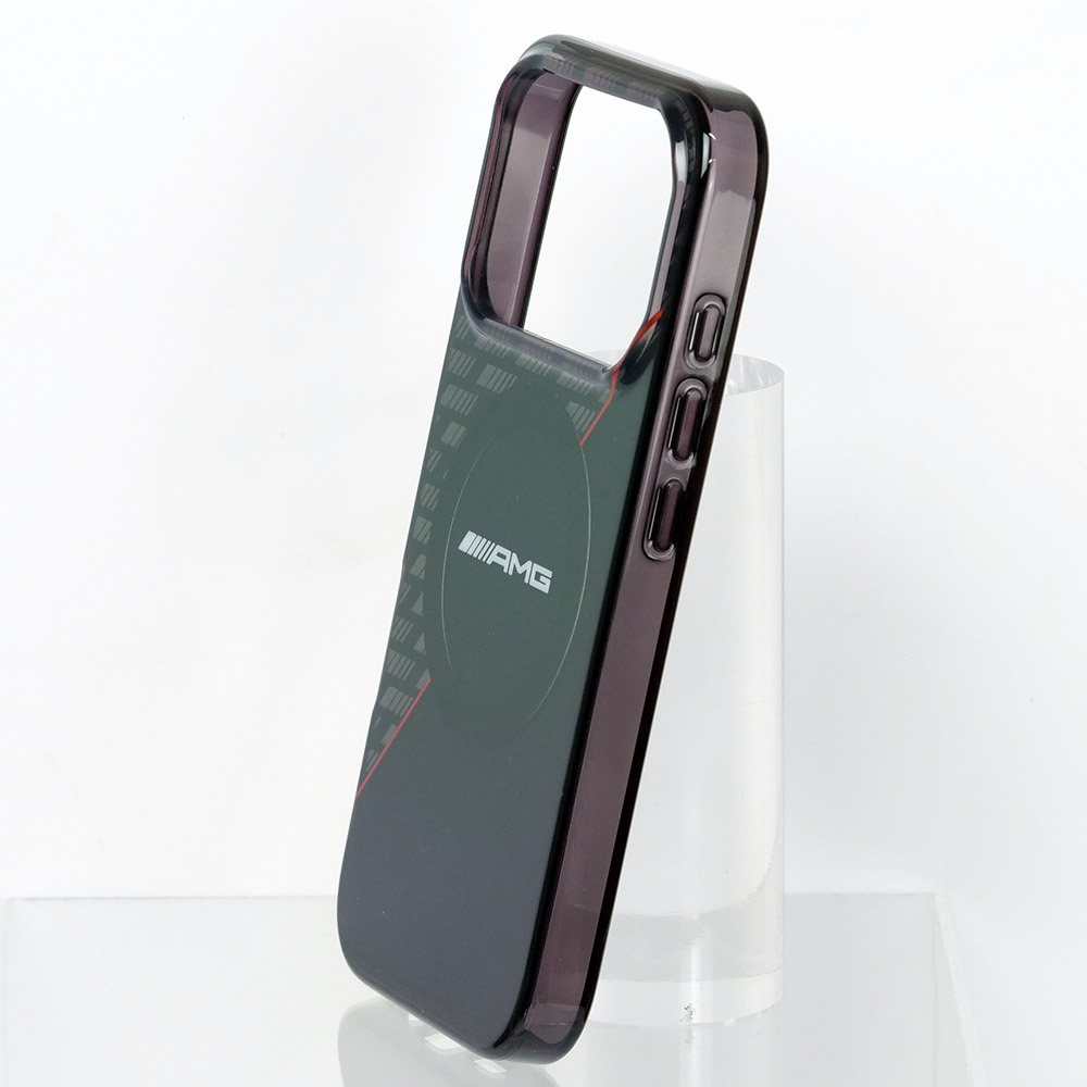 AMG iPhone 17Pro ダブルレイヤー バックカバー RHOMBS ブラック マグセーフ対応 AMHMP17L24HRDKR