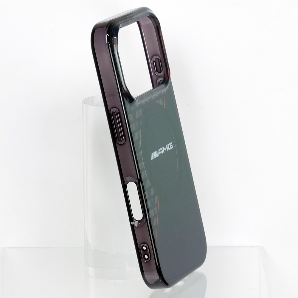AMG iPhone 17Pro ダブルレイヤー バックカバー RHOMBS ブラック マグセーフ対応 AMHMP17L24HRDKR