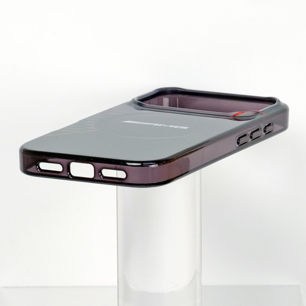 AMG iPhone 17Pro ダブルレイヤー バックカバー RHOMBS ブラック マグセーフ対応 AMHMP17L24HRDKR