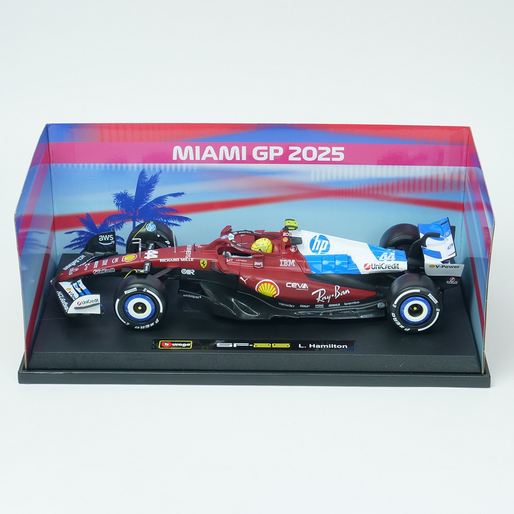 Bburago 1/18スケール スクーデリア フェラーリ SF-25 マイアミGP 2025