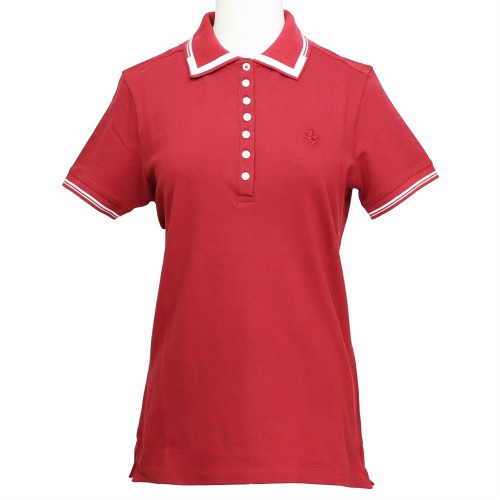 フェラーリ レディース エンジニア カラー ポロ レッド
