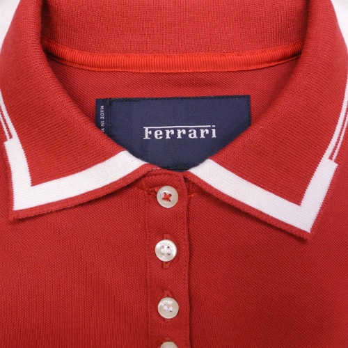 フェラーリ レディース エンジニア カラー ポロ レッド