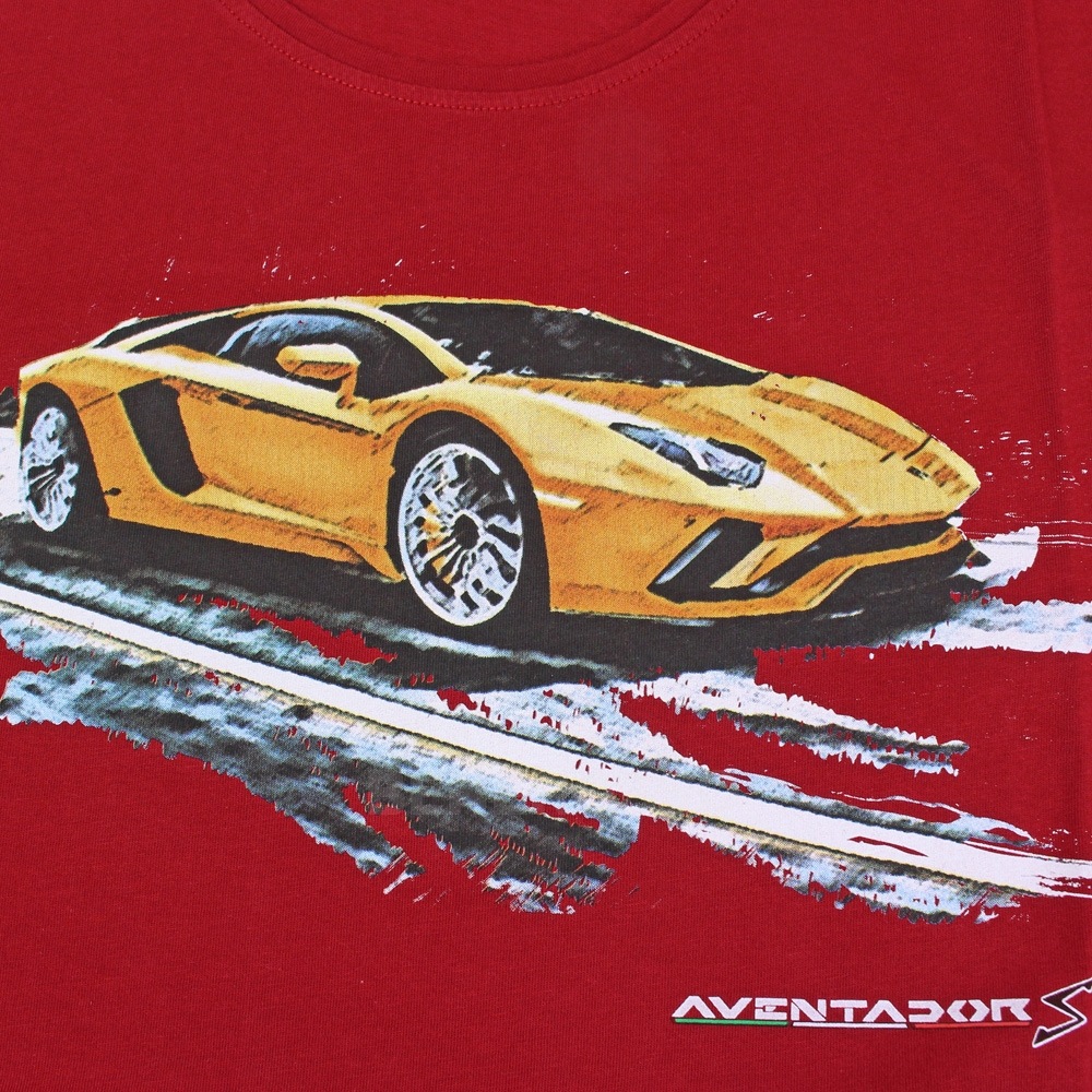 ランボルギーニ メンズ アヴェンタドールS Tee レッド 9012422CCR056 