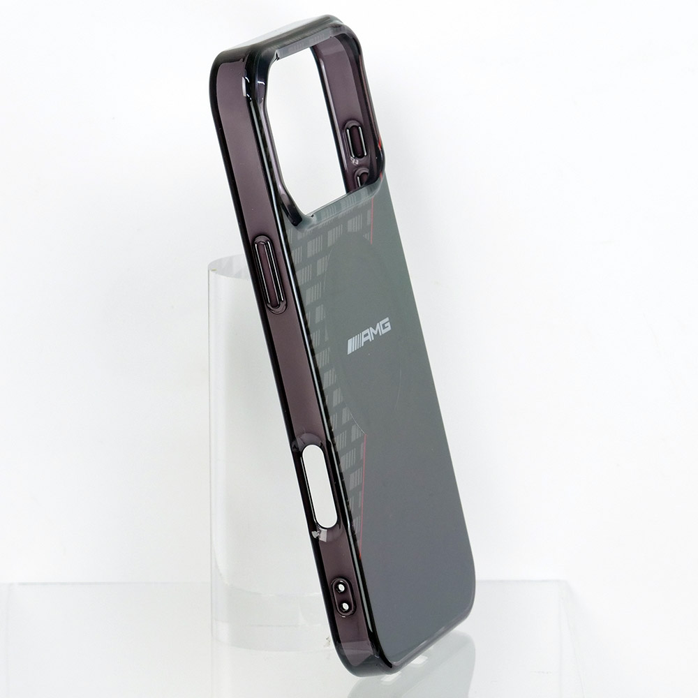 AMG iPhone 17ProMax ダブルレイヤー バックカバー RHOMBS ブラック マグセーフ対応 AMHMP17X24HRDKR