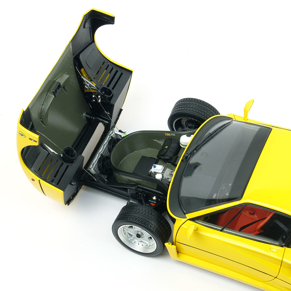 京商オリジナル 1/18スケール フェラーリ F40 イエロー KS08416Y