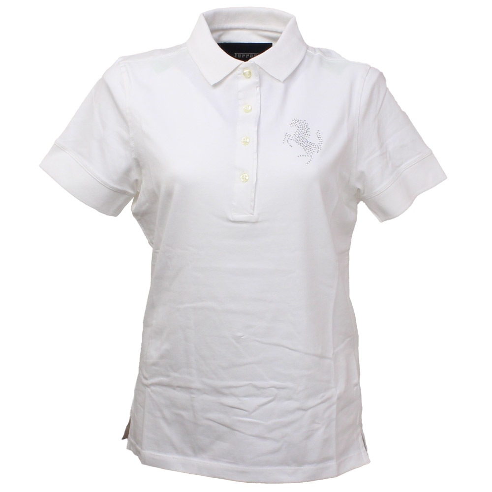 フェラーリ レディース プランシングホース ポロ オフホワイト
