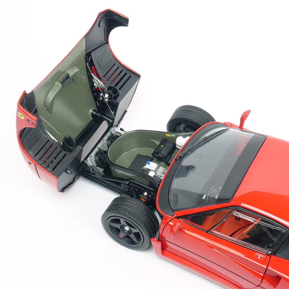 京商オリジナル 1/18スケール フェラーリ F40 ライトウェイト LMウイング レッド KS08416RLM