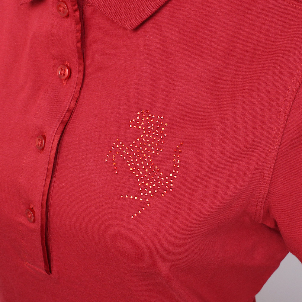 フェラーリ レディース プランシングホース ポロ レッド 